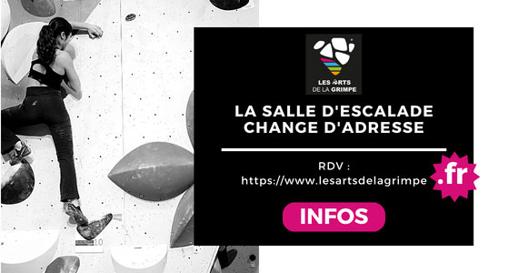 la salle d'escalade change d'adresse